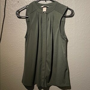 H&M Olive Green Sleeveless Top